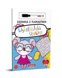 Książka Zadania z flamastrem Wykreślanki słowne, Martel
