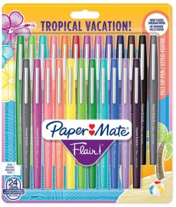 Flamastry Pisaki Flair Tropical Vacation 24 kolory Paper Mate
