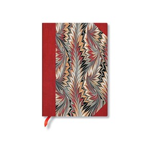 Notes Paperblanks Midi w linie Cockerell Marbled Paper Rubedo