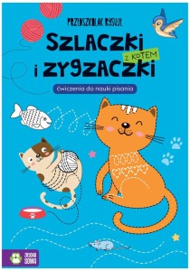 Książka Przedszkolak rysuje Szlaczki i zygzaczki z kotem 4+, Zielona Sowa
