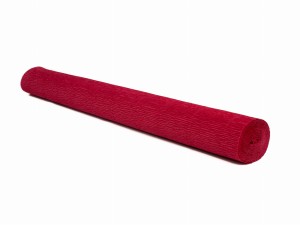 Krepina krepa włoska koralowa ciemna 50 x 250 cm 17A6, Cartotecnica Rossi