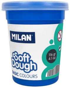 Ciastolina masa plastyczna basic turkusowa 4 x 116g 3+, Milan