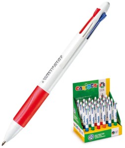 Długopis wielokolorowy 4 kolory 1 mm, Carioca
