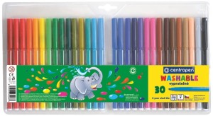 Flamastry szkolne zmywalne zestaw 30 kolorów, Centropen