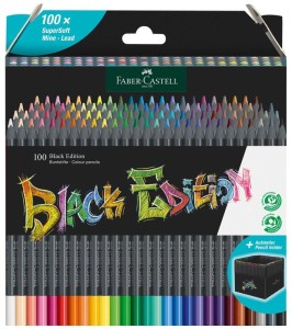 Kredki ołówkowe trójkątne 100 kolorów Black Edition, Faber Castell