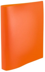 Segregator elastyczny pomarańczowy Fluo A4 2 ringi 25 mm PP, Herma