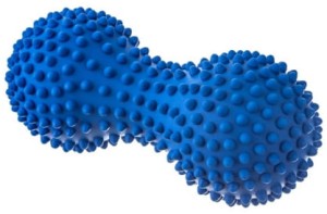 Wałek do masażu i rehabilitacji Duoball 15,5 cm niebieski 447, Tullo