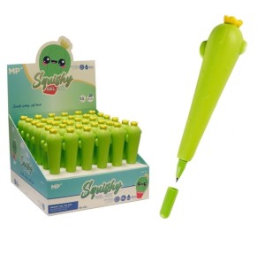 Długopis żelowy Squishy Kaktus 0,5 mm niebieski gniotek, Main Paper