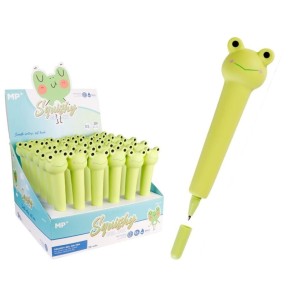 Długopis żelowy Squishy Żabka 0,5 mm niebieski gniotek, Main Paper