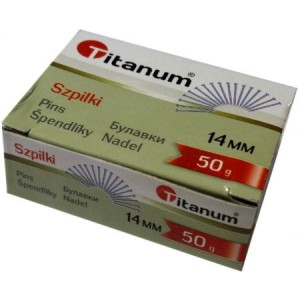 Szpilki srebrne 14 mm 50g, Titanum