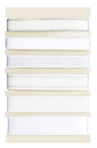 Wstążki dekoracyjne zestaw biały 6 x 1,5m, Galeria Papieru