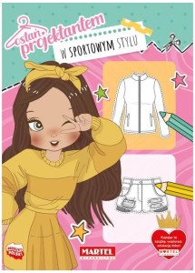 Kolorowanka z wycinanką Zostań projektantem W sportowym stylu, Martel