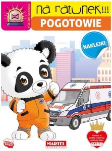 Kolorowanka z naklejkami Na ratunek Pogotowie, Martel
