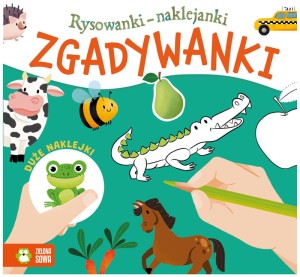 Rysowanki naklejanki Zgadywanki 1+, Zielona Sowa