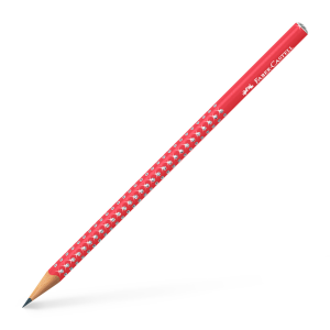 Ołówek trójkątny Sparkle Pearl Candycane Red B, Faber Castell