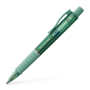 Długopis Poly Ball View zielony, Faber Castell