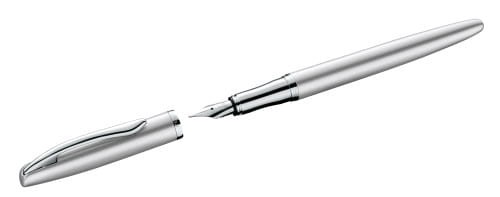 Fountain pen Jazz Noble Elegance P36 silver, dynamic open-Jazz_FH_dyn_offen_CMYK_Silver_PIM_MAM-web.jpg