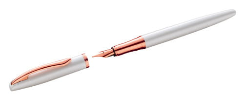 Fountain pen Jazz Noble Elegance P36 pearl, dynamic open-Jazz_FH_dyn_offen_CMYK_Pearl_PIM_MAM-web (1).jpg