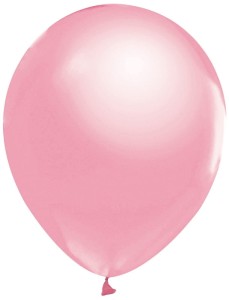 Balony metaliczne różowe 30 cm 50 sztuk, Godan