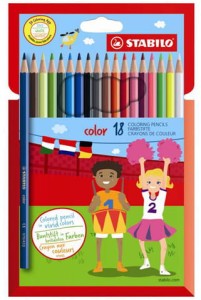 Kredki szkolne ołówkowe Stabilo 18 kolorów Color