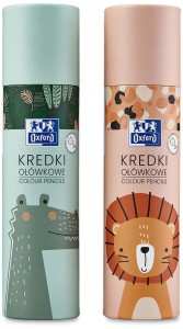 Kredki Oxford ołówkowe w tubie 24 kolory + 2 gratis Kids