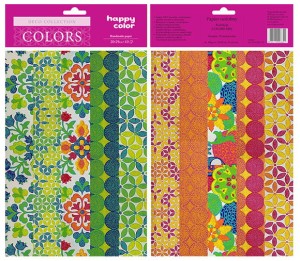 Papiery ozdobne Colors Mix 10 arkuszy 20x29 cm, Happy Color