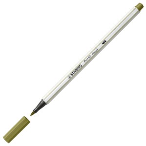 Pisak pędzelkowy Stabilo zieleń błotna Pen 68 Brush