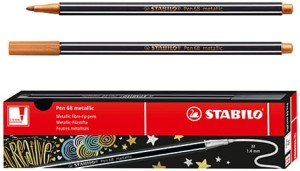 Pisak Flamaster Stabilo Pen 68 metaliczny miedziany