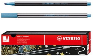 Pisak Flamaster Stabilo Pen 68 metaliczny niebieski