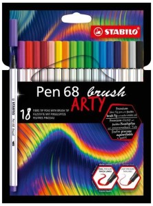 Pisaki pędzelkowe Stabilo 18 kolorów Arty Pen 68 Brush