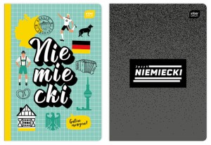 Zeszyt tematyczny do Języka Niemieckiego A5 60 kartek kratka, Interdruk