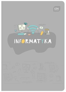 Zeszyt do informatyki A5 60 kartek kratka MIX OKŁADEK Hybrid, Interdruk