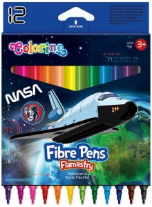 Flamastry pisaki 12 kolorów  NASA Colorino
