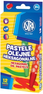Pastele olejne heksagonalne 12-kol., Astra