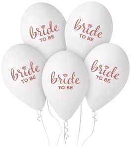 Balony Bride To Be białe 5 sztuk 33 cm Premium Hel, GoDan