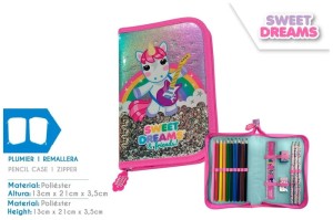 Piórnik szkolny z wyposażeniem Sweet Dreams, Kids