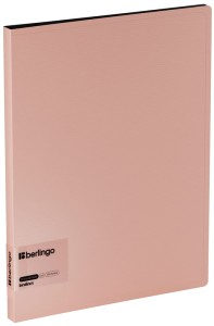 Segregator clip folder "Instinct", 17mm, z wewnętrzną kieszonką, różowy, Berlingo