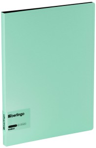 Segregator clip folder "Instinct", 17mm, z wewnętrzną kieszonką, miętowy, Berlingo