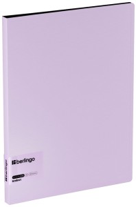 Segregator clip folder "Instinct", 17mm, z wewnętrzną kieszonką, fioletowy, Berlingo