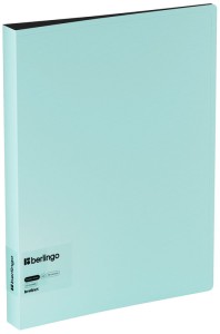 Album ofertowy Instinct 60 koszulek niebieski z kieszonką 24 mm, Berlingo