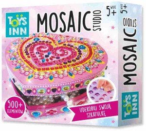 Zestaw kreatywny Szkatułka mozaika Serce, Stnux