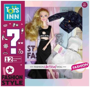 Lalka Emily Fashion black, Stnux