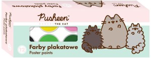 Farby plakatowe Pusheen 12 kolorów x 20 ml, St.Majewski