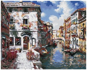 Mozaika diamentowa 40x50 Romantyczna Venezia, iPicasso
