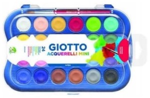 Farby akwarelowe 24kol. mini blister, Giotto