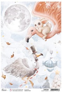 Papier ryżowy A4 Dreamy Flamingos, Ciao Bella