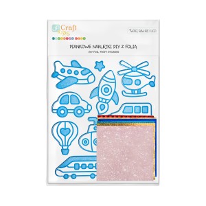 Naklejki piankowe Diy z folią Pojazdy 11 sztuk Dp Craft