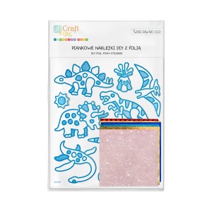 Naklejki piankowe Diy z folią Dinozaury 10 sztuk Dp Craft