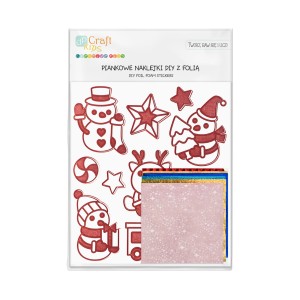 Naklejki z pianki DIY z folią Bałwanki 11 sztuk, Dp Craft