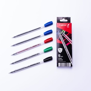 Długopisy żelowe zestaw 5 kolorów GZ-031 Eko, Rystor